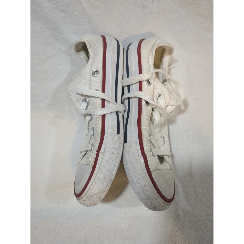 Converse kids size 11 white tennis shoes All Star sports Summer classic sneaker